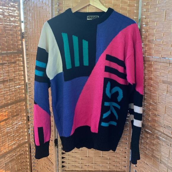 Vintage Sweaters - Vintages 80s 90s ski sweater